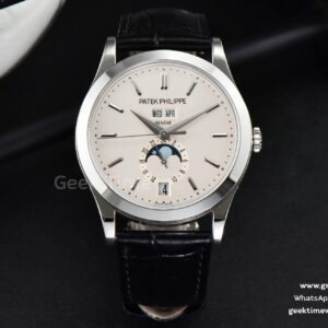 Complications 5396 38.5mm ZF White Dial Moonphase Stick Markers Black Leather Strap MY9015