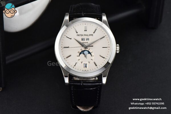 Complications 5396 38.5mm ZF White Dial Moonphase Stick Markers Black Leather Strap MY9015 - Image 2