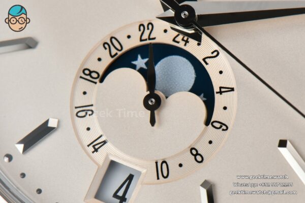Complications 5396 38.5mm ZF White Dial Moonphase Stick Markers Black Leather Strap MY9015 - Image 5