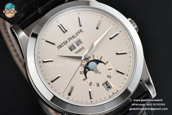 Complications 5396 38.5mm ZF White Dial Moonphase Stick Markers Black Leather Strap MY9015 - Image 9