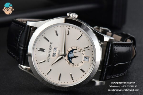 Complications 5396 38.5mm ZF White Dial Moonphase Stick Markers Black Leather Strap MY9015 - Image 10
