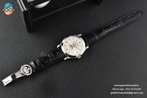 Complications 5396 38.5mm ZF White Dial Moonphase Stick Markers Black Leather Strap MY9015 - Image 32