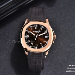 Aquanaut 5167 40mm RG 3KF Brown Dial Brown Rubber Strap A330 V3