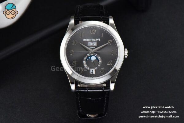 Complications 5396 38.5mm ZF Gray Dial Moonphase Stick Markers Black Leather Strap MY9015 - Image 2