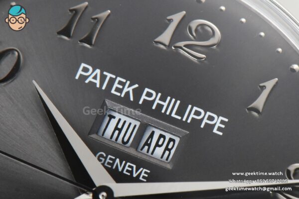 Complications 5396 38.5mm ZF Gray Dial Moonphase Stick Markers Black Leather Strap MY9015 - Image 3