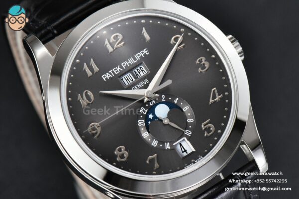 Complications 5396 38.5mm ZF Gray Dial Moonphase Stick Markers Black Leather Strap MY9015 - Image 8
