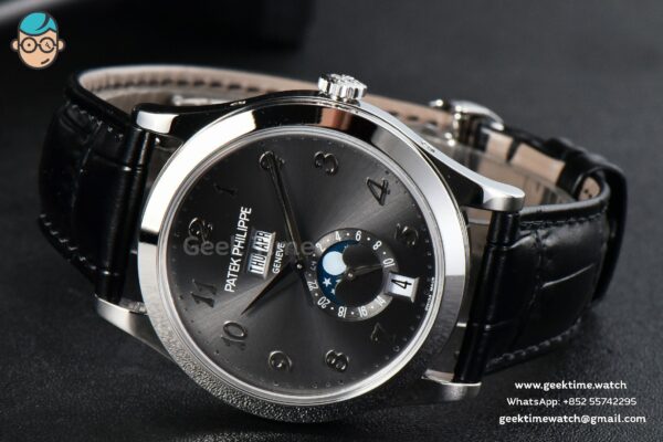 Complications 5396 38.5mm ZF Gray Dial Moonphase Stick Markers Black Leather Strap MY9015 - Image 9