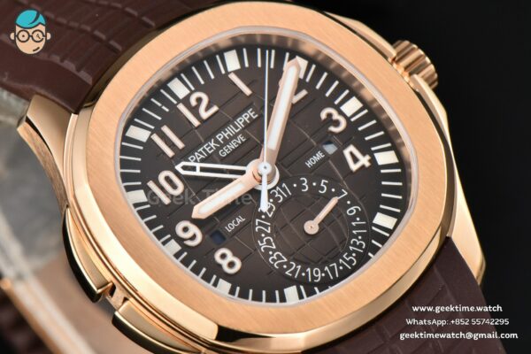 Aquanaut 5164R RG 41mm ZF Brown Dial Brown Rubber Strap A324 - Image 9