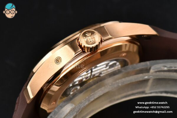 Aquanaut 5164R RG 41mm ZF Brown Dial Brown Rubber Strap A324 - Image 11