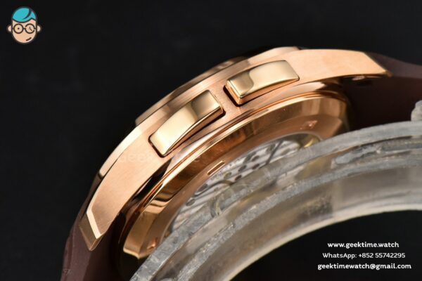Aquanaut 5164R RG 41mm ZF Brown Dial Brown Rubber Strap A324 - Image 12