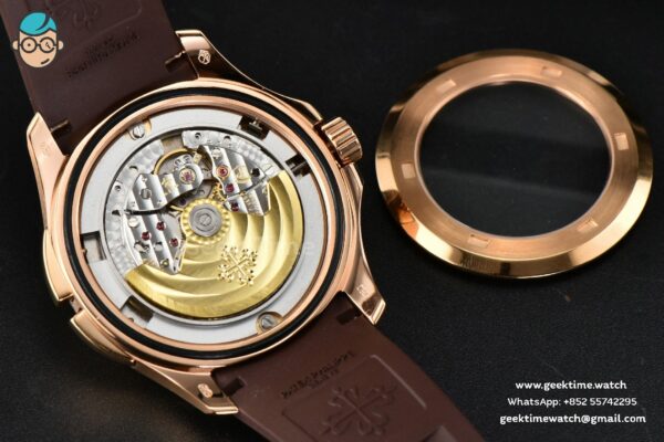 Aquanaut 5164R RG 41mm ZF Brown Dial Brown Rubber Strap A324 - Image 24