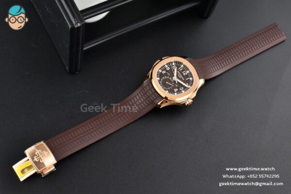 Aquanaut 5164R RG 41mm ZF Brown Dial Brown Rubber Strap A324 - Image 31