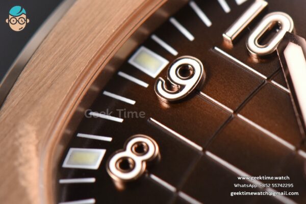 Aquanaut 5167R 40mm 3KF Black Dial Brown Rubber Strap A324 - Image 4