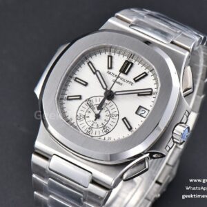 Nautilus 5980 40.5mm PPF White Dial SS Bracelet A28-520