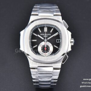 Nautilus 5980 40.5mm PPF esfera negra brazalete SS A28-520