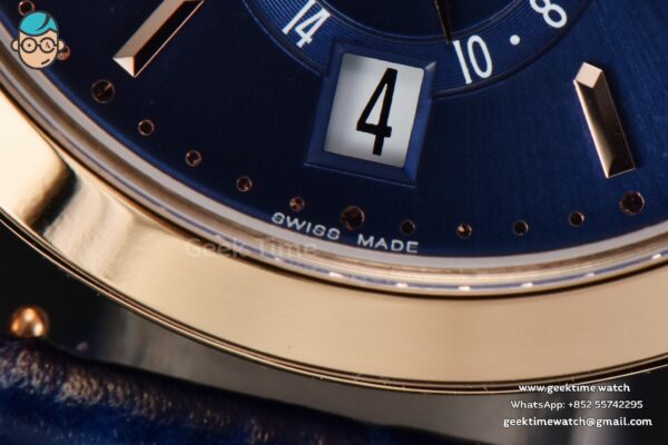 Annual Calendar 5396 Moonphase 38.5mm ZF RG Blue Stick Dial Blue Leather Strap MY9015 - Image 6