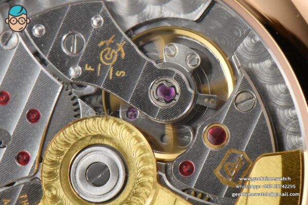 Annual Calendar 5396 Moonphase 38.5mm ZF RG Blue Stick Dial Blue Leather Strap MY9015 - Image 14