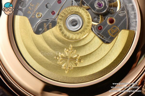 Annual Calendar 5396 Moonphase 38.5mm ZF RG Blue Stick Dial Blue Leather Strap MY9015 - Image 15