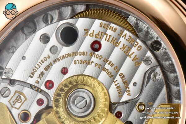 Annual Calendar 5396 Moonphase 38.5mm ZF RG Blue Stick Dial Blue Leather Strap MY9015 - Image 16