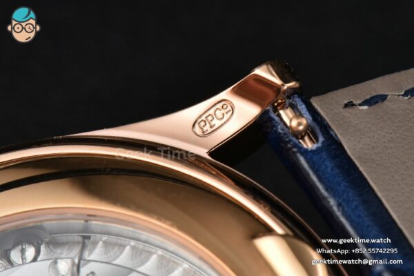 Annual Calendar 5396 Moonphase 38.5mm ZF RG Blue Stick Dial Blue Leather Strap MY9015 - Image 18