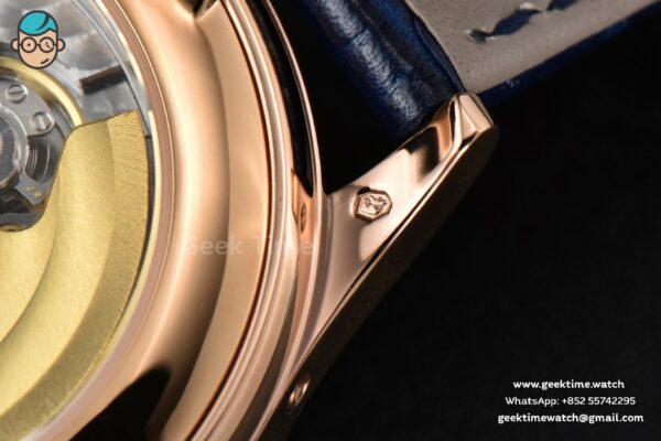 Annual Calendar 5396 Moonphase 38.5mm ZF RG Blue Stick Dial Blue Leather Strap MY9015 - Image 19