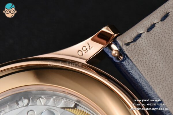 Annual Calendar 5396 Moonphase 38.5mm ZF RG Blue Stick Dial Blue Leather Strap MY9015 - Image 20
