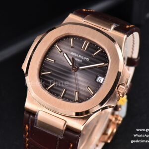 Nautilus 5711R 40MM 3KF Brown Dial Brown Leather Strap A324 V3