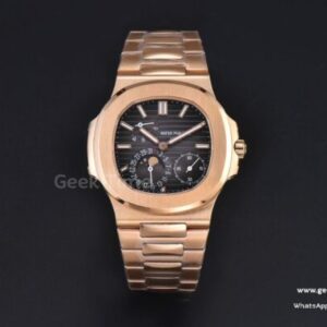 Nautilus 5712 41mm PPF RG Black Dial RG Bracelet A240 V2