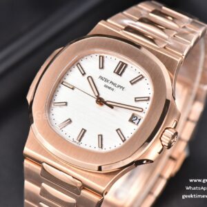 Nautilus 5711/1R PPF White Textured Dial on RG Bracelet 324CS V5