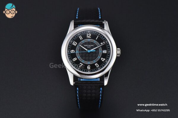 Calatrava 6007G 40mm ZF Black Dial Blue Hand Nylon Strap 9015 - Image 2