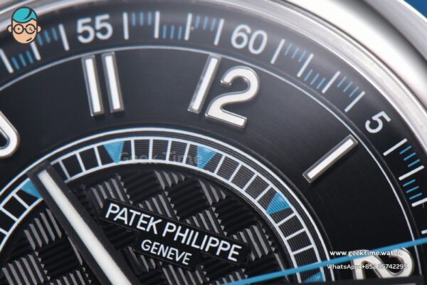 Calatrava 6007G 40mm ZF Black Dial Blue Hand Nylon Strap 9015 - Image 4