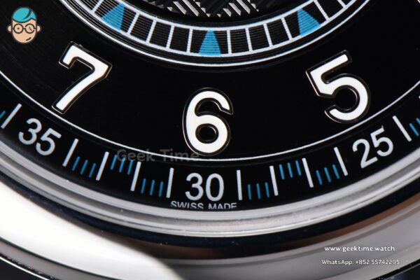 Calatrava 6007G 40mm ZF Black Dial Blue Hand Nylon Strap 9015 - Image 6
