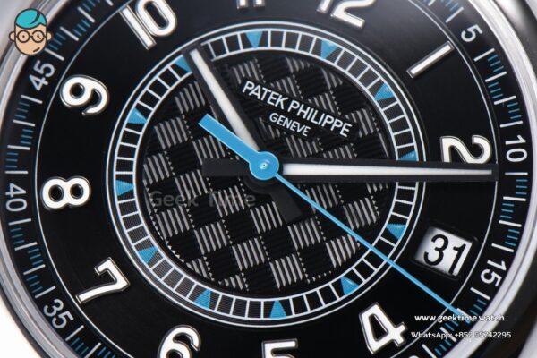 Calatrava 6007G 40mm ZF Black Dial Blue Hand Nylon Strap 9015 - Image 7