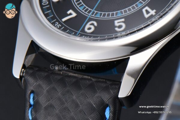 Calatrava 6007G 40mm ZF Black Dial Blue Hand Nylon Strap 9015 - Image 8