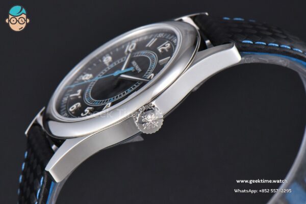 Calatrava 6007G 40mm ZF Black Dial Blue Hand Nylon Strap 9015 - Image 9