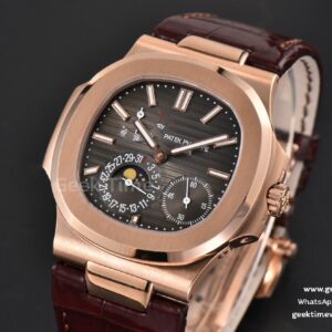 Nautilus 5712 41mm ZF RG Brown Dial Brown Leather Strap A240