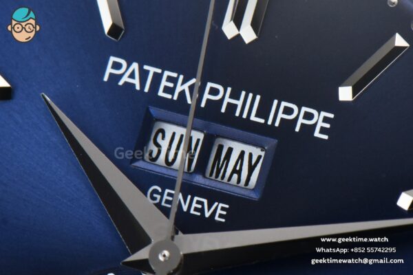 Complications 5396 38.5mm ZF Blue Dial Moonphase Stick Markers Black Leather Strap MY9015 - Image 3