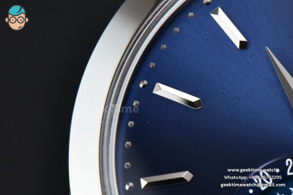 Complications 5396 38.5mm ZF Blue Dial Moonphase Stick Markers Black Leather Strap MY9015 - Image 4