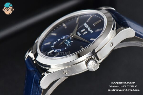 Complications 5396 38.5mm ZF Blue Dial Moonphase Stick Markers Black Leather Strap MY9015 - Image 7