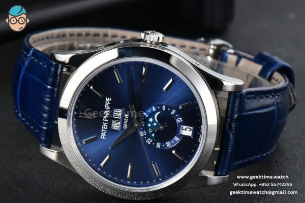 Complications 5396 38.5mm ZF Blue Dial Moonphase Stick Markers Black Leather Strap MY9015 - Image 10