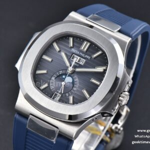Nautilus 5726 Full Function PPF 40.5MM Blue Dial Blue Rubber Strap A324