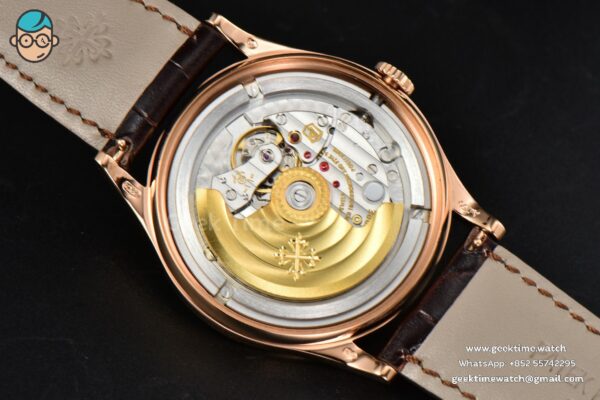 Calatrava 5296R 38mm ZF RG Beige Dial Brown Leather Strap 9015 - Image 16