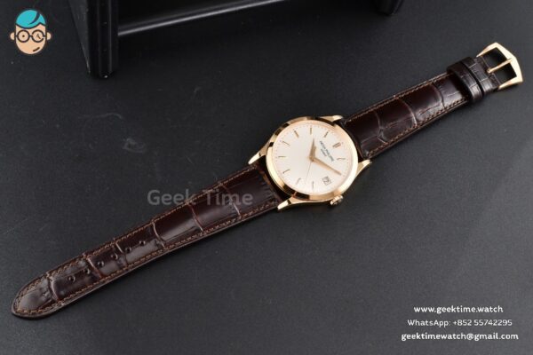 Calatrava 5296R 38mm ZF RG Beige Dial Brown Leather Strap 9015 - Image 24