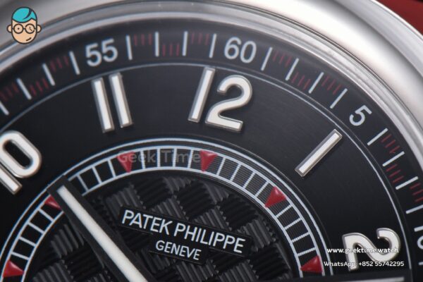 Calatrava 6007G 40mm ZF Black Dial Red Hand Nylon Strap 9015 - Image 3