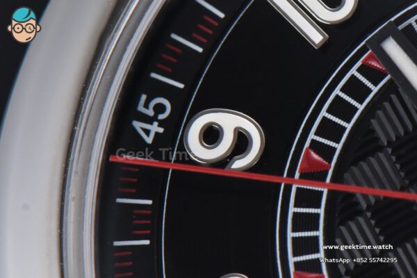 Calatrava 6007G 40mm ZF Black Dial Red Hand Nylon Strap 9015 - Image 4