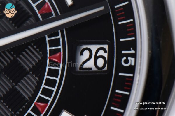 Calatrava 6007G 40mm ZF Black Dial Red Hand Nylon Strap 9015 - Image 6