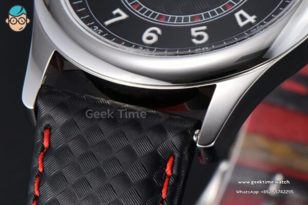 Calatrava 6007G 40mm ZF Black Dial Red Hand Nylon Strap 9015 - Image 8