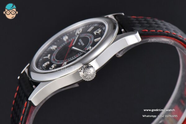 Calatrava 6007G 40mm ZF Black Dial Red Hand Nylon Strap 9015 - Image 9