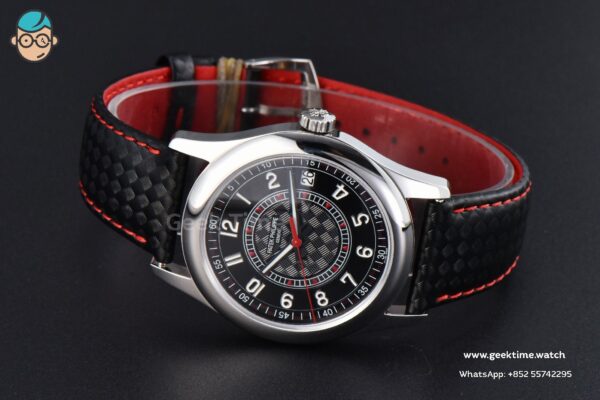 Calatrava 6007G 40mm ZF Black Dial Red Hand Nylon Strap 9015 - Image 11