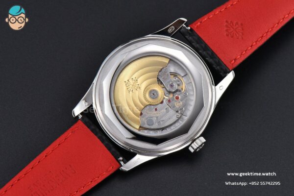 Calatrava 6007G 40mm ZF Black Dial Red Hand Nylon Strap 9015 - Image 14